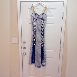 Dolls Kill sample maxi denim dress. One of a kind. Never made. Size S.